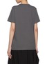 Back View - Click To Enlarge - Y'S - Crewneck Printed Cotton T-Shirt