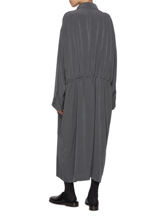 Back View - Click To Enlarge - Y'S - Four Pocket Drawstring Shirt Dress