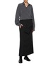 Figure View - Click To Enlarge - Y'S - All Over Button Wool Skirt