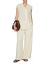 Figure View - Click To Enlarge - JOSEPH - Lucien Pleated V-Neck Sleeveless Blouse