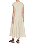 Back View - Click To Enlarge - JOSEPH - Drop Waist Gathered Maxi Dress