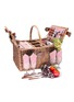 Detail View - Click To Enlarge - LES JARDINS DE LA COMTESSE - Saint-Germain Picnic Basket for 4 Person — Red Gingham