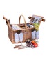 Detail View - Click To Enlarge - LES JARDINS DE LA COMTESSE - Saint-Germain Picnic Basket for 4 Person — Blue Gingham