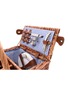 Detail View - Click To Enlarge - LES JARDINS DE LA COMTESSE - Saint-Germain Picnic Basket for 4 Person — Blue Gingham