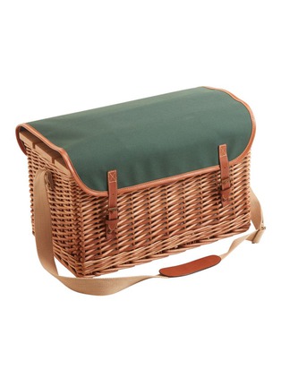 Main View - Click To Enlarge - LES JARDINS DE LA COMTESSE - Saint-Honore Picnic Basket with Table for 4 Person — Green