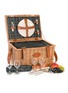 Main View - Click To Enlarge - LES JARDINS DE LA COMTESSE - Trianon Leather Picnic Basket for 4 Person — Green