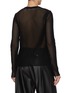 Back View - Click To Enlarge - HELMUT LANG - Sheer Ribbed Cotton Top