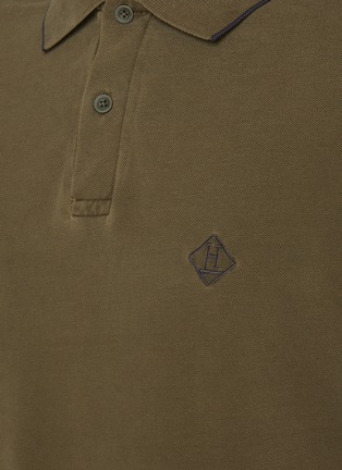  - HERNO - Logo Pigment Dyed Cotton Polo Shirt