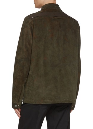 Back View - Click To Enlarge - RICK OWENS  - Brad Suede Jacket