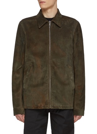 Main View - Click To Enlarge - RICK OWENS  - Brad Suede Jacket