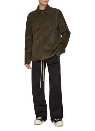 Figure View - Click To Enlarge - RICK OWENS  - Brad Suede Jacket