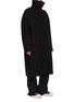 Detail View - Click To Enlarge - RICK OWENS  - Dracucollar Melton Wool Coat Jacket
