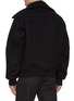 Back View - Click To Enlarge - RICK OWENS  - Blixa Dracucollar Wool Jacket