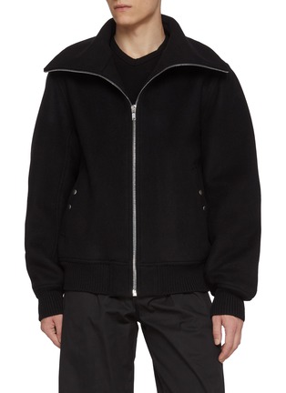 Main View - Click To Enlarge - RICK OWENS  - Blixa Dracucollar Wool Jacket