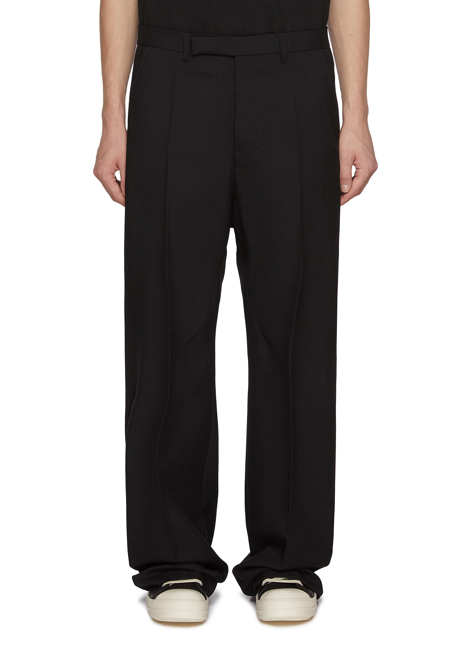 RICK OWENS | Geth Tailored Melton Wool Pants | Men | Lane
