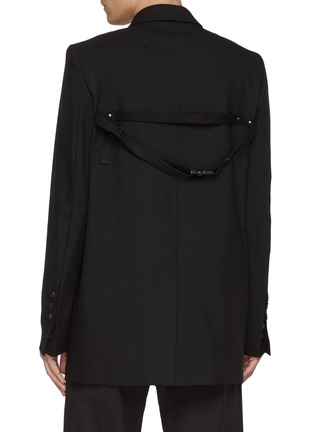 Back View - Click To Enlarge - RICK OWENS  - Concordian Wool Blazer