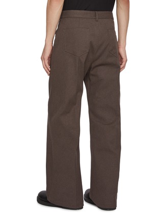 Back View - Click To Enlarge - RICK OWENS  - Straight Leg Whipcord Cotton Jeans