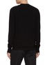 Back View - Click To Enlarge - RICK OWENS  - Long Sleeve Shoulder Panel Wool Blend Thermal Top