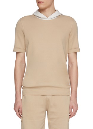 Main View - Click To Enlarge - EQUIL - Bi-colour Hoodie
