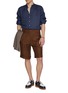 Figure View - Click To Enlarge - EQUIL - Mandarin Collar Linen Shirt