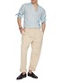 Figure View - Click To Enlarge - EQUIL - Mandarin Collar Linen Shirt