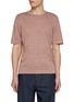 Main View - Click To Enlarge - EQUIL - Crewneck Flax Linen Cotton T-shirt