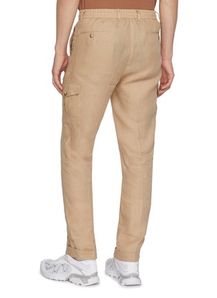Back View - Click To Enlarge - EQUIL - Drawstring Flax Linen Pants