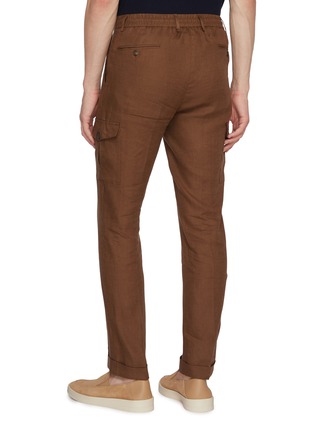 Back View - Click To Enlarge - EQUIL - Drawstring Flax Linen Pants
