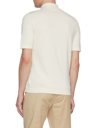 Back View - Click To Enlarge - EQUIL - Cotton Cable Knit Shirt