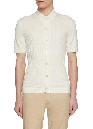 Main View - Click To Enlarge - EQUIL - Cotton Cable Knit Shirt