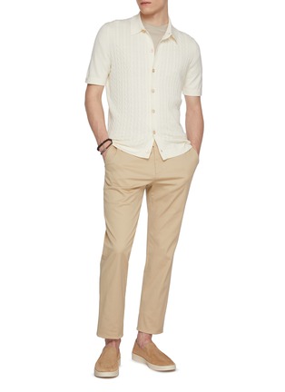 Figure View - Click To Enlarge - EQUIL - Cotton Cable Knit Shirt