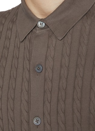  - EQUIL - Cotton Cable Knit Shirt