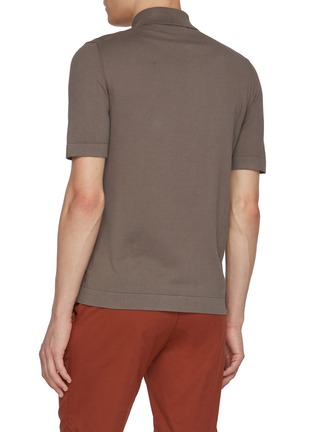 Back View - Click To Enlarge - EQUIL - Cotton Cable Knit Shirt