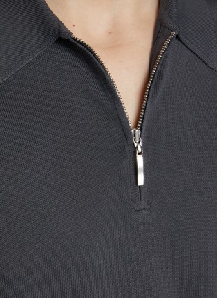  - EQUIL - Half Zip Cotton Tennis Polo Shirt