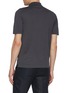 Back View - Click To Enlarge - EQUIL - Half Zip Cotton Tennis Polo Shirt