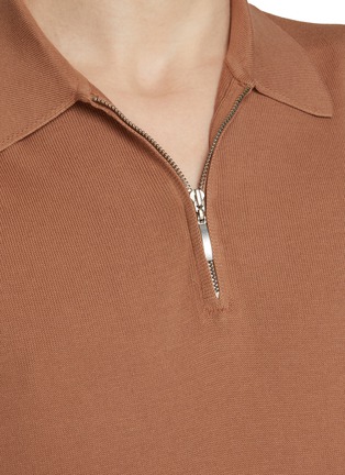  - EQUIL - Half Zip Cotton Polo Shirt