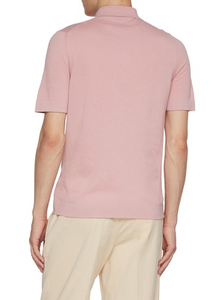 Back View - Click To Enlarge - EQUIL - Contrast Placket Cotton Polo Shirt