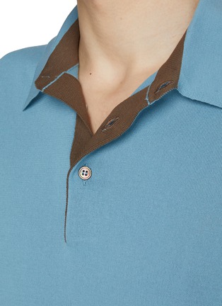  - EQUIL - Contrast Placket Cotton Polo Shirt