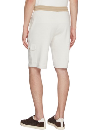 Back View - Click To Enlarge - EQUIL - Drawstring Elasticated Waist Bermuda Shorts