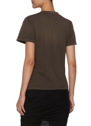 Back View - Click To Enlarge - HELMUT LANG - Logo Slim Cotton T-shirt