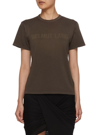 Main View - Click To Enlarge - HELMUT LANG - Logo Slim Cotton T-shirt