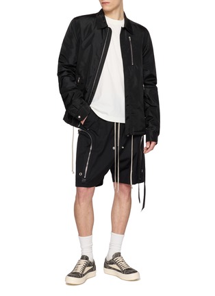 Figure View - Click To Enlarge - RICK OWENS DRKSHDW - Concealed Zip Front Jacket