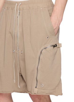  - RICK OWENS DRKSHDW - Bauhaus Exposed Zip Cotton Shorts