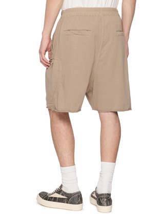 Back View - Click To Enlarge - RICK OWENS DRKSHDW - Bauhaus Exposed Zip Cotton Shorts