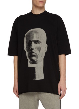 Main View - Click To Enlarge - RICK OWENS DRKSHDW - Head Print Cotton T-Shirt