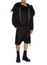 Figure View - Click To Enlarge - RICK OWENS DRKSHDW - Drawstring Waist Nylon Canvas Shorts