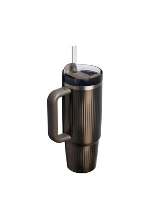 Detail View - Click To Enlarge - STANLEY - The Quencher H2.0 FlowState™ Fluted Tumbler 30oz — Gunmetal Shine
