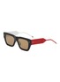 Main View - Click To Enlarge - THOM BROWNE - Rectangular Acetate Sunglasses
