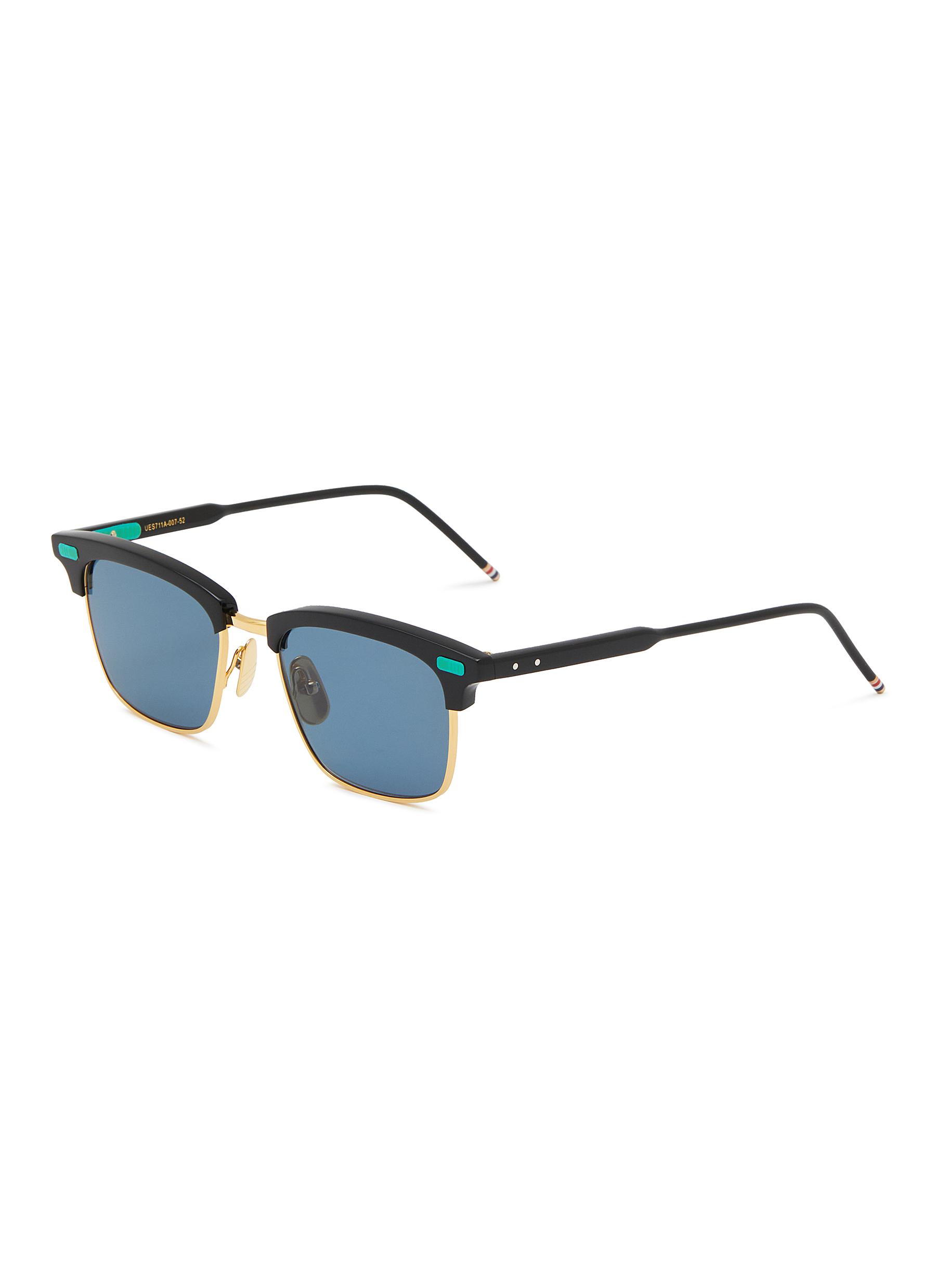 THOM BROWNE | Rectangular Acetate Titanium Sunglasses | Men | Lane