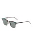 Main View - Click To Enlarge - THOM BROWNE - Rectangular Acetate Titanium Sunglasses